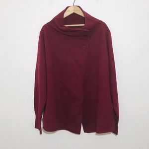 Eileen Fisher Red Merino Wool Sweater Size XL